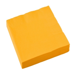 Serwetki papierowe Żółte 33x33 cm